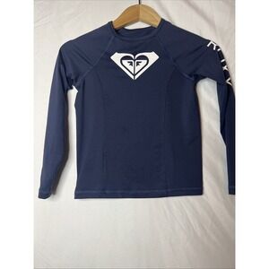 Roxy Girls' Long Sleeve‎ Whole Hearted Rashguard Shirt, 10/M